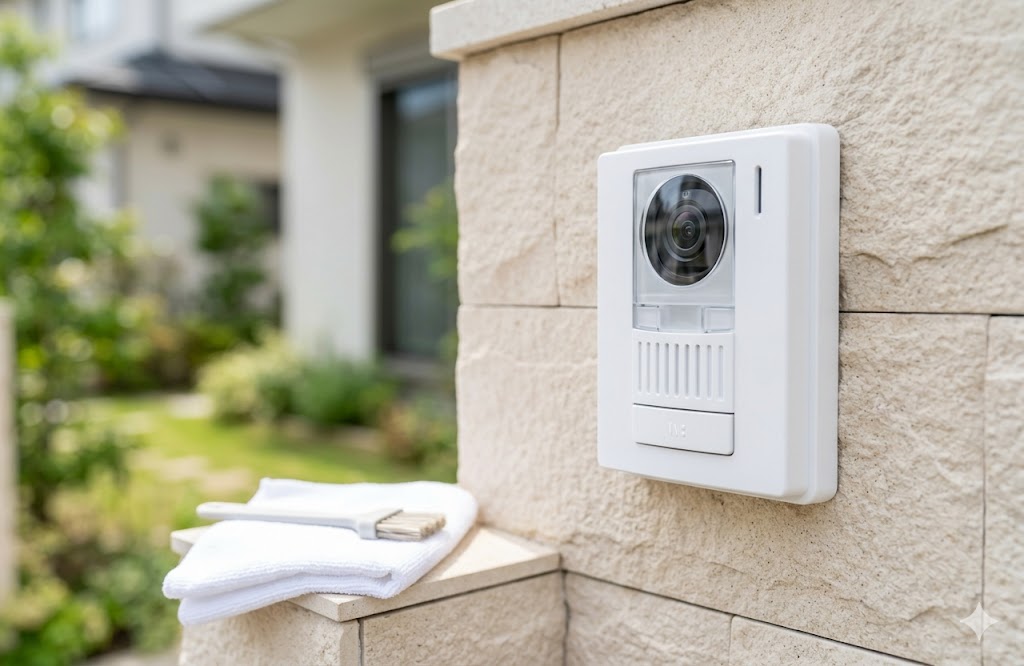 インターホンの黄ばみの落とし方！原因別の掃除手順とレンズカバーの曇り解消術