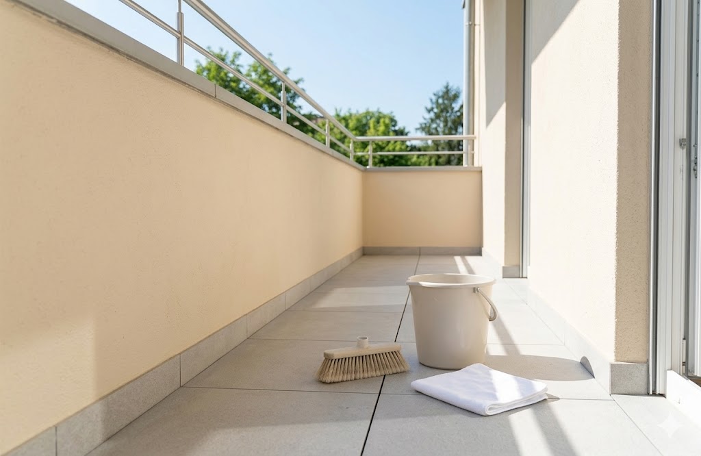 外壁のコケに高圧洗浄機は逆効果？塗装を傷めずベランダを綺麗に保つ安全な掃除法