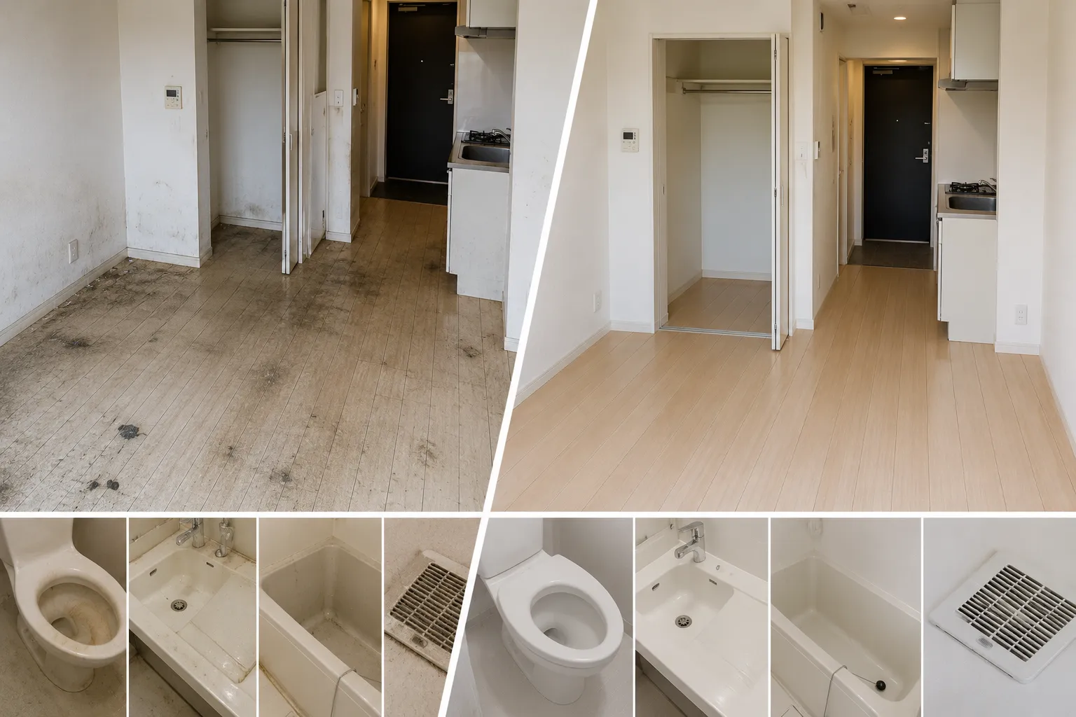マンスリーマンションの退去後清掃を外注するなら？次の入居までに任せる作業と追加費用