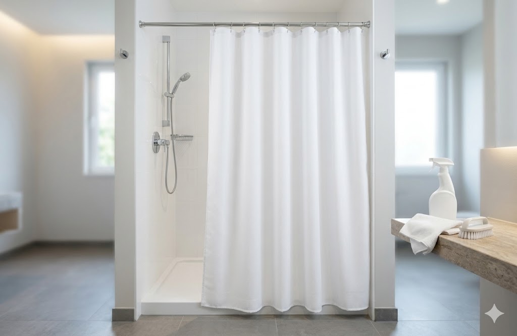 ホテルのシャワーカーテンの臭い対策｜根本原因とプロが教える4つの洗浄手順