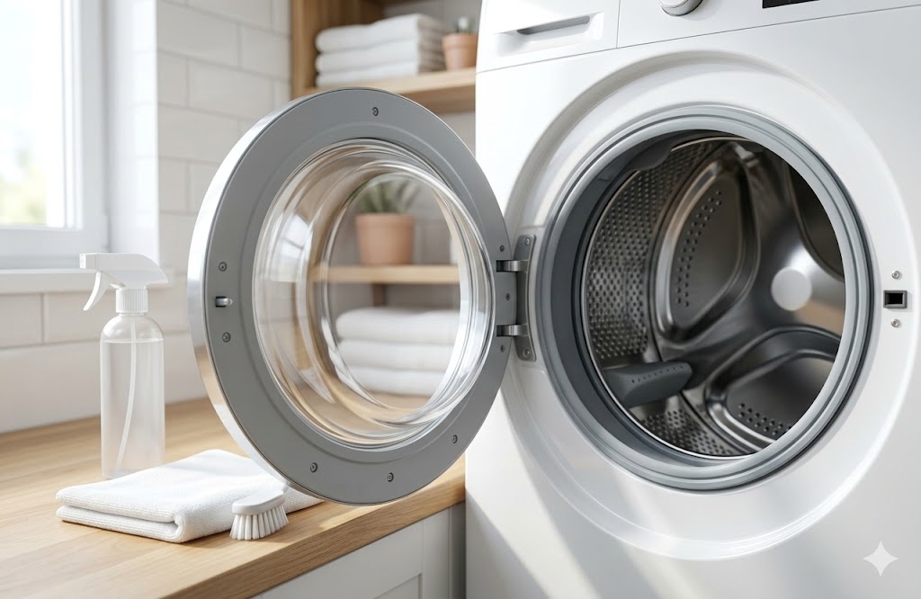 ドラム式洗濯機ドアパッキンの掃除術！黒カビを落とす手順と予防のコツ