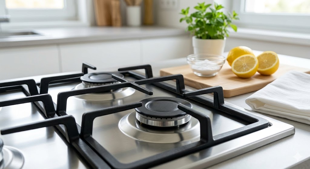 ガスコンロの焦げ付きを重曹以外で落とす方法！浸け置きで削らず落とす手順 