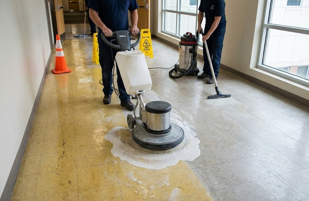 床の剥離清掃は自力NG？汚れの原因と「床材が溶ける」失敗リスク