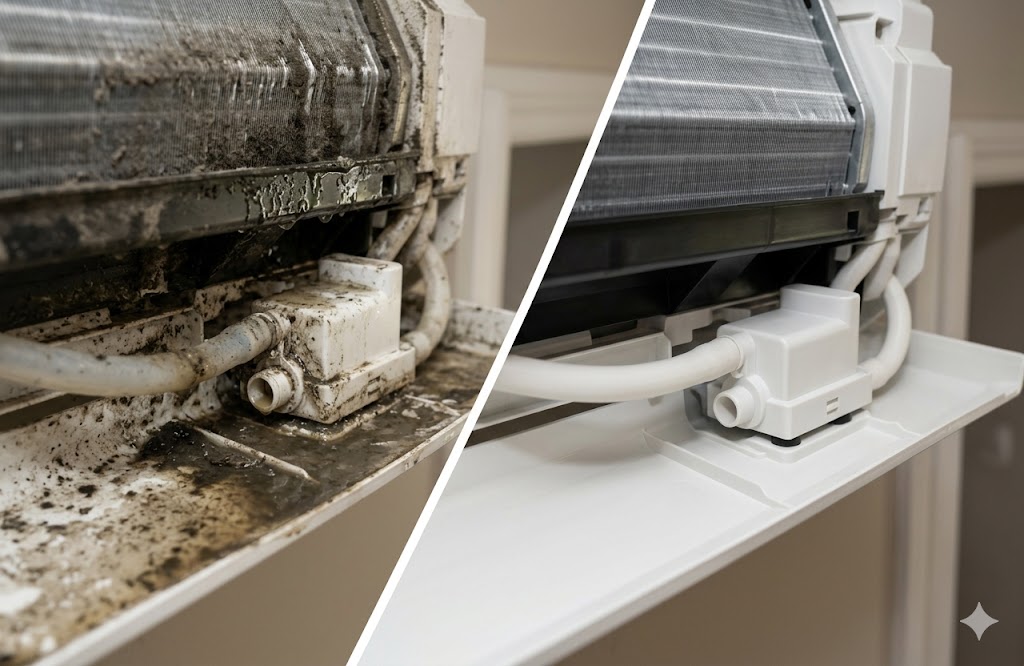 エアコン水漏れ、原因はドレンポンプ？自力清掃がNGなワケと対処法