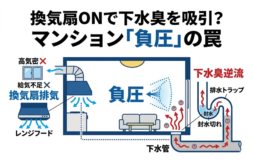 換気扇ではなく「給気口の汚れ」が負圧の原因かも