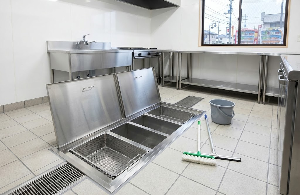 グリストラップ掃除の仕方を3ステップで解説｜詰まりの原因・応急処置・臭い虫対策まで