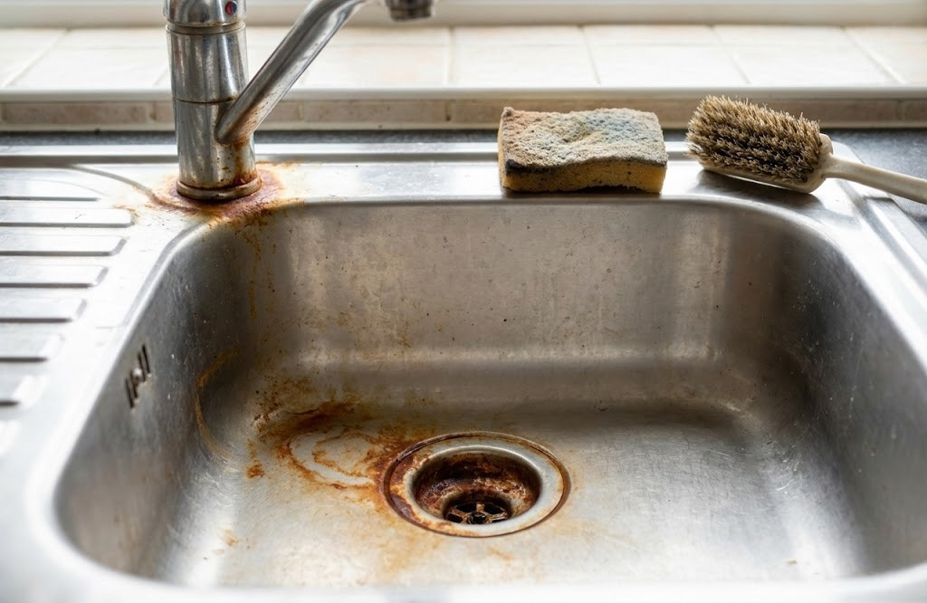 シンクにある頑固なサビの落とし方！素材を傷めない正しい対処法