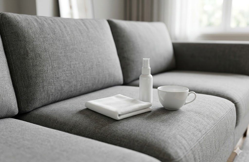 ソファーにコーヒーをこぼした時の対処法｜素材を傷めず綺麗にする手順