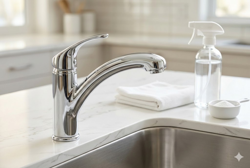 キッチン水道蛇口の掃除方法｜水垢・黒いカスを落とす手順と失敗しないための注意点