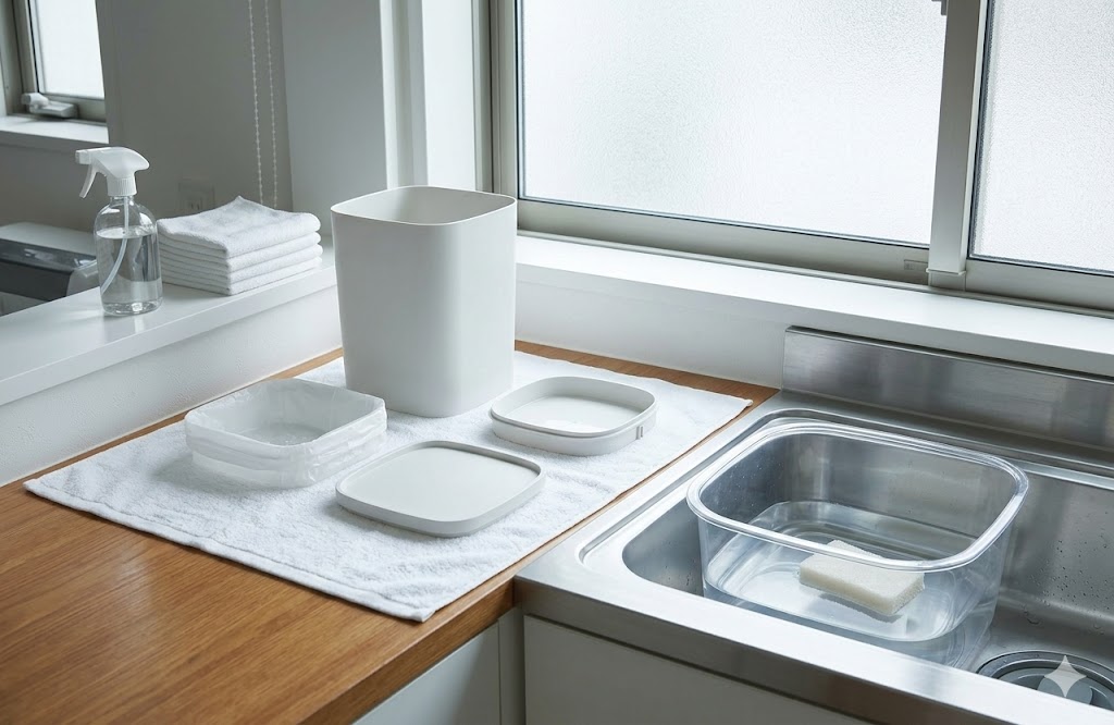 放置は危険！ゴミ箱掃除の頻度と頑固な汚れを落とす「つけ置き洗い」の全手順