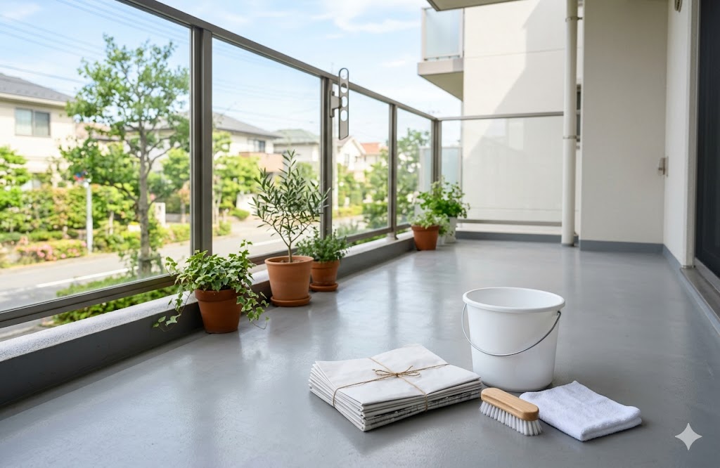 賃貸でも安心！ベランダの土汚れを新聞紙で手軽に落とすプロの掃除方法